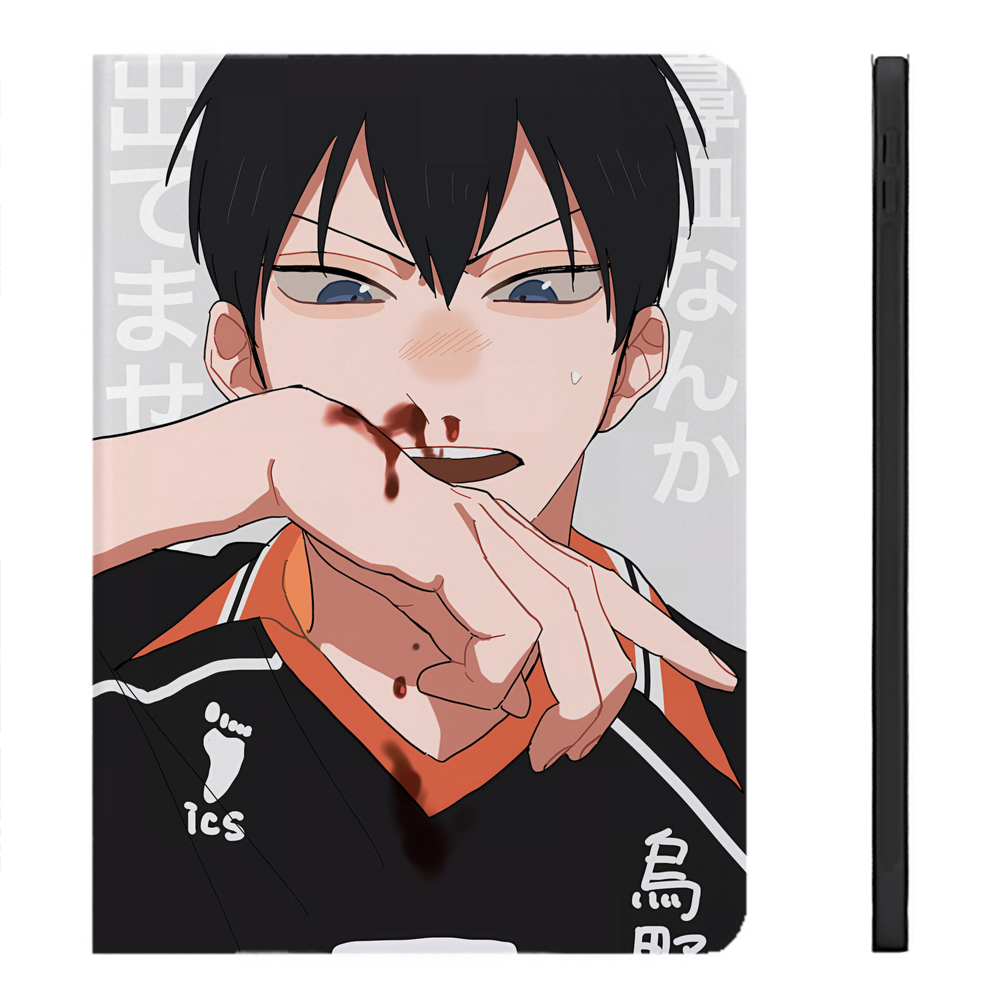 （画像用） ハイキュー!! Haikyu!! IPadケース ペンホルダー付き ブックスタイルデザイン